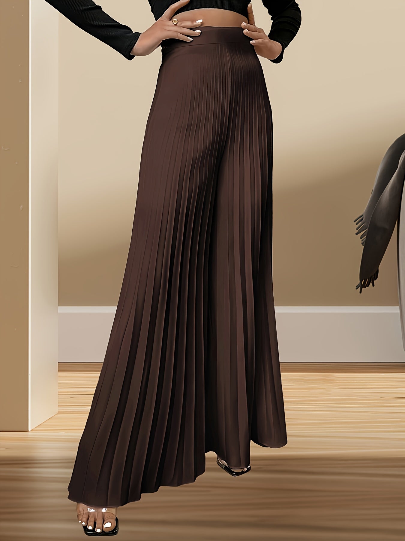 Petronella | Stijlvolle Broek Met Wijde Pijpen