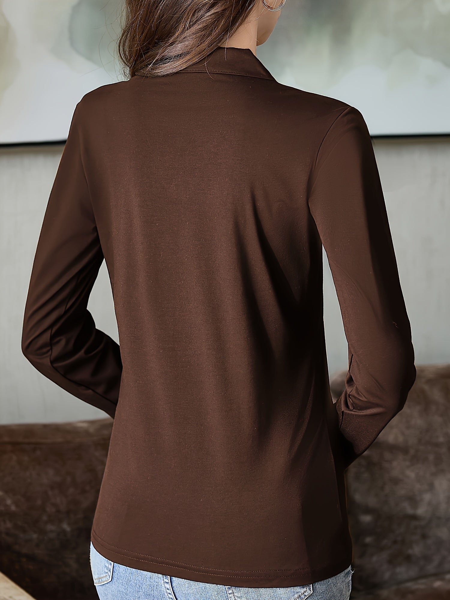 Nadine | Elegante Top Met Lange Mouwen