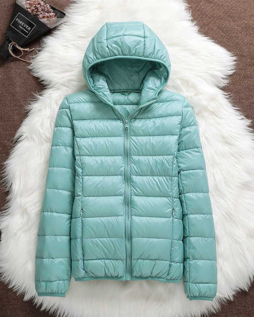 Jacqueline | Licht Gewatteerde Jas met Capuchon