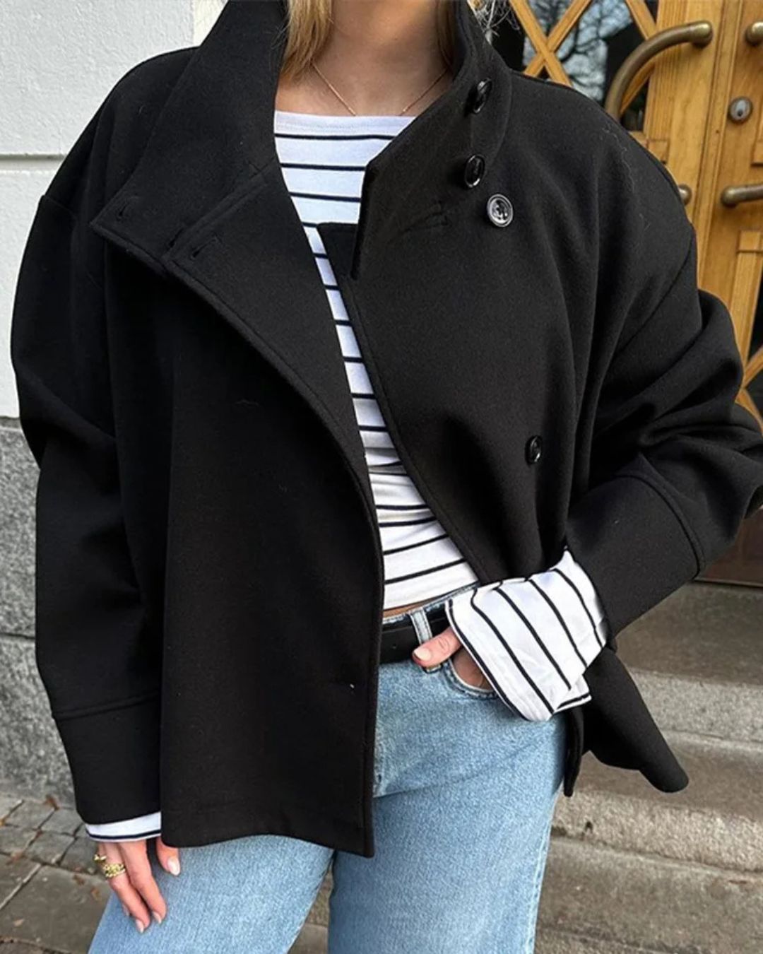 Monica | Elegante Wollen Jas
