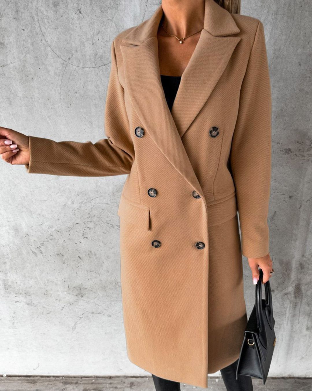 Classic Double-Breasted Coat