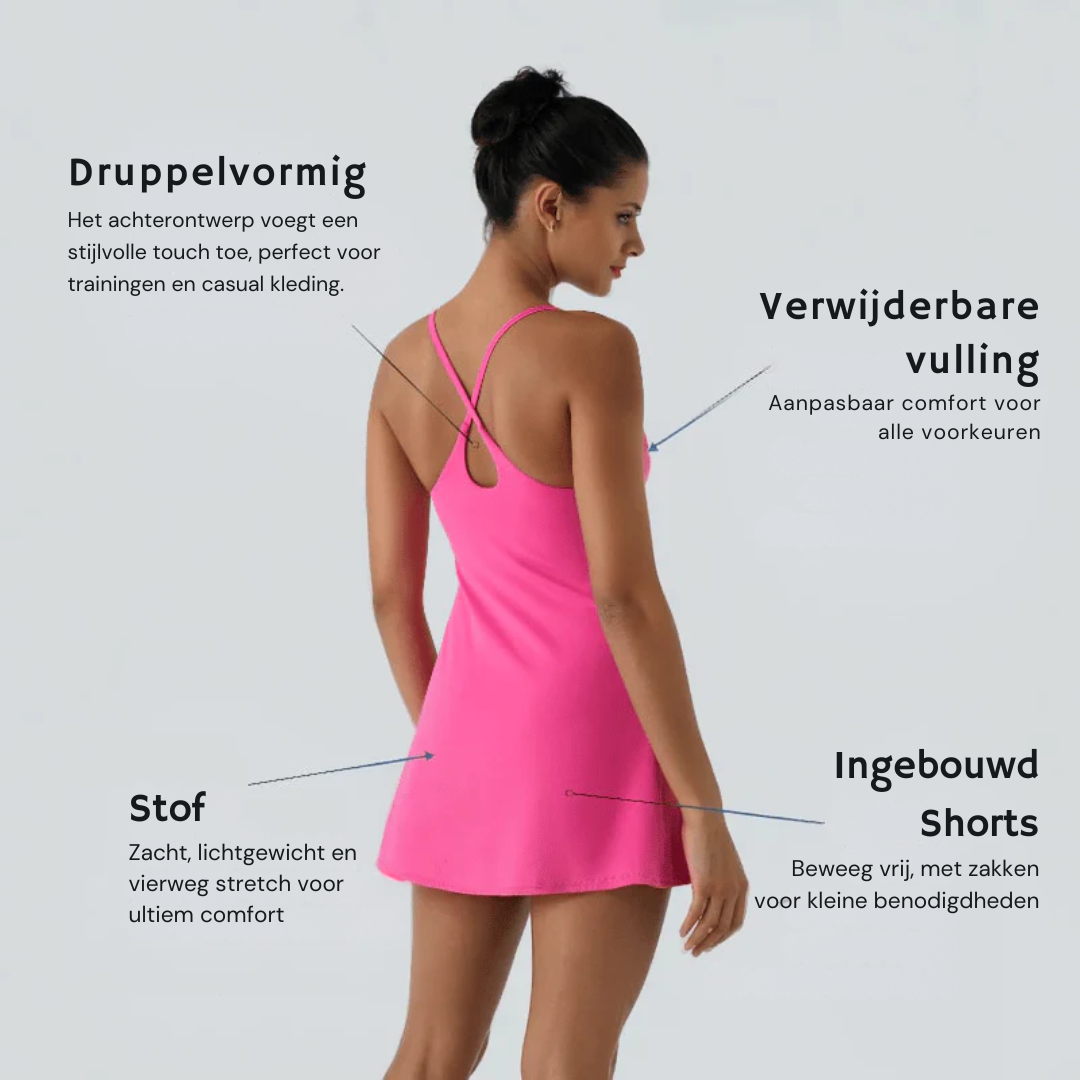 Nina | Comfortabele Zomerjurk met Ingebouwde Shorts