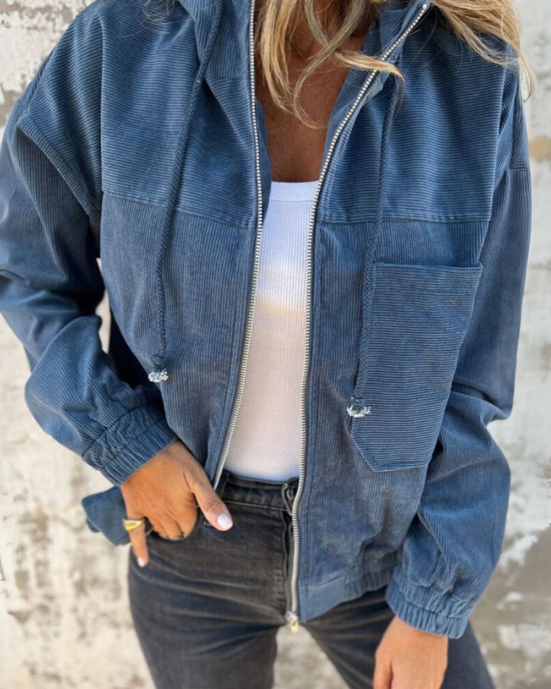 Hilde | Lichte Corduroy Jas