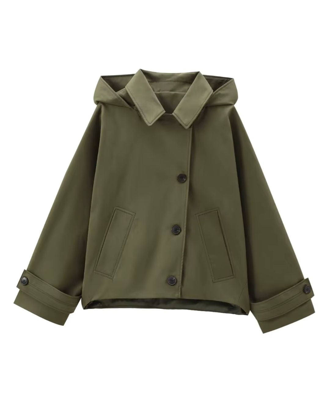 Manon | Elegante Jas met Afneembare Kap