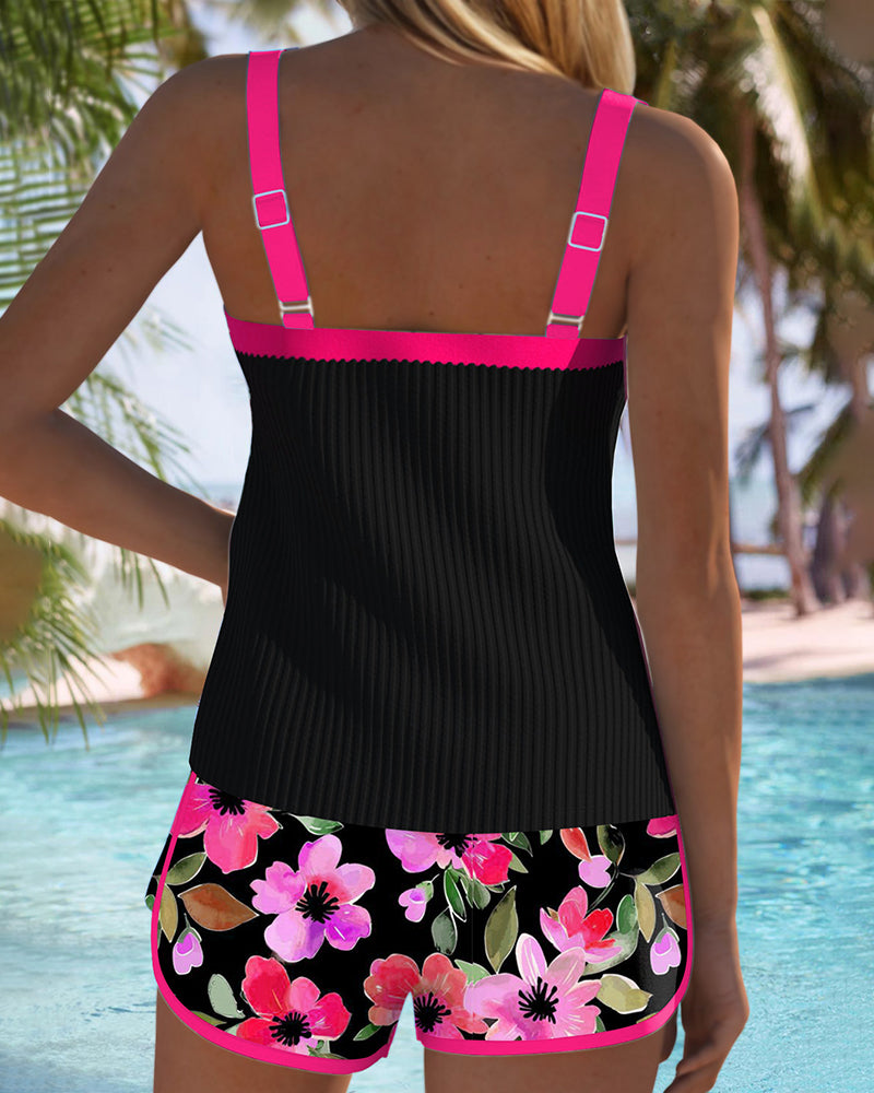 Isabelle | Comfortabele Tankini met Bloemenprint