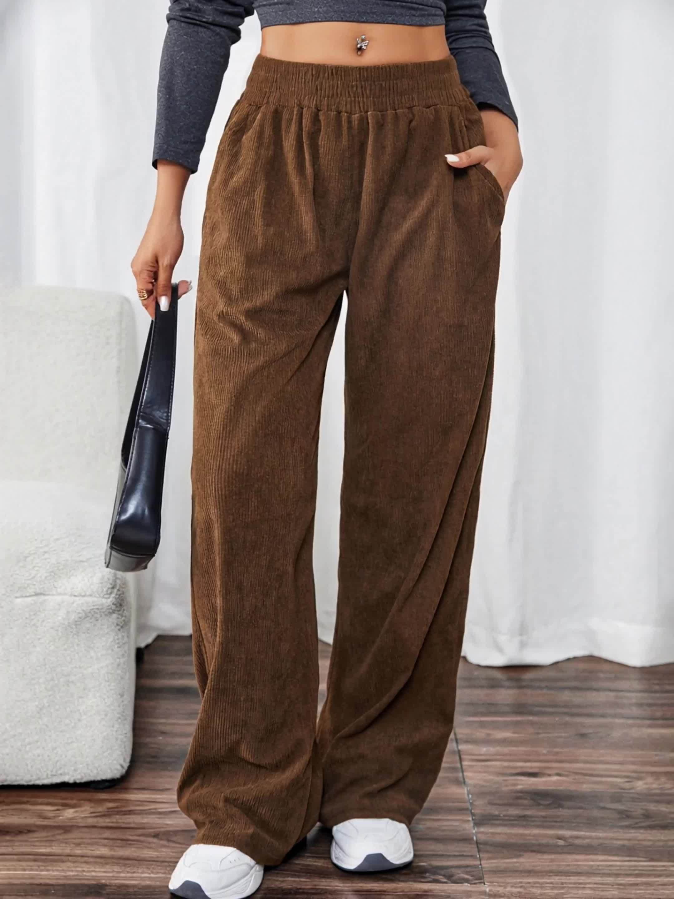 Angelien | Comfortabele Retro Corduroy Sportbroek Set