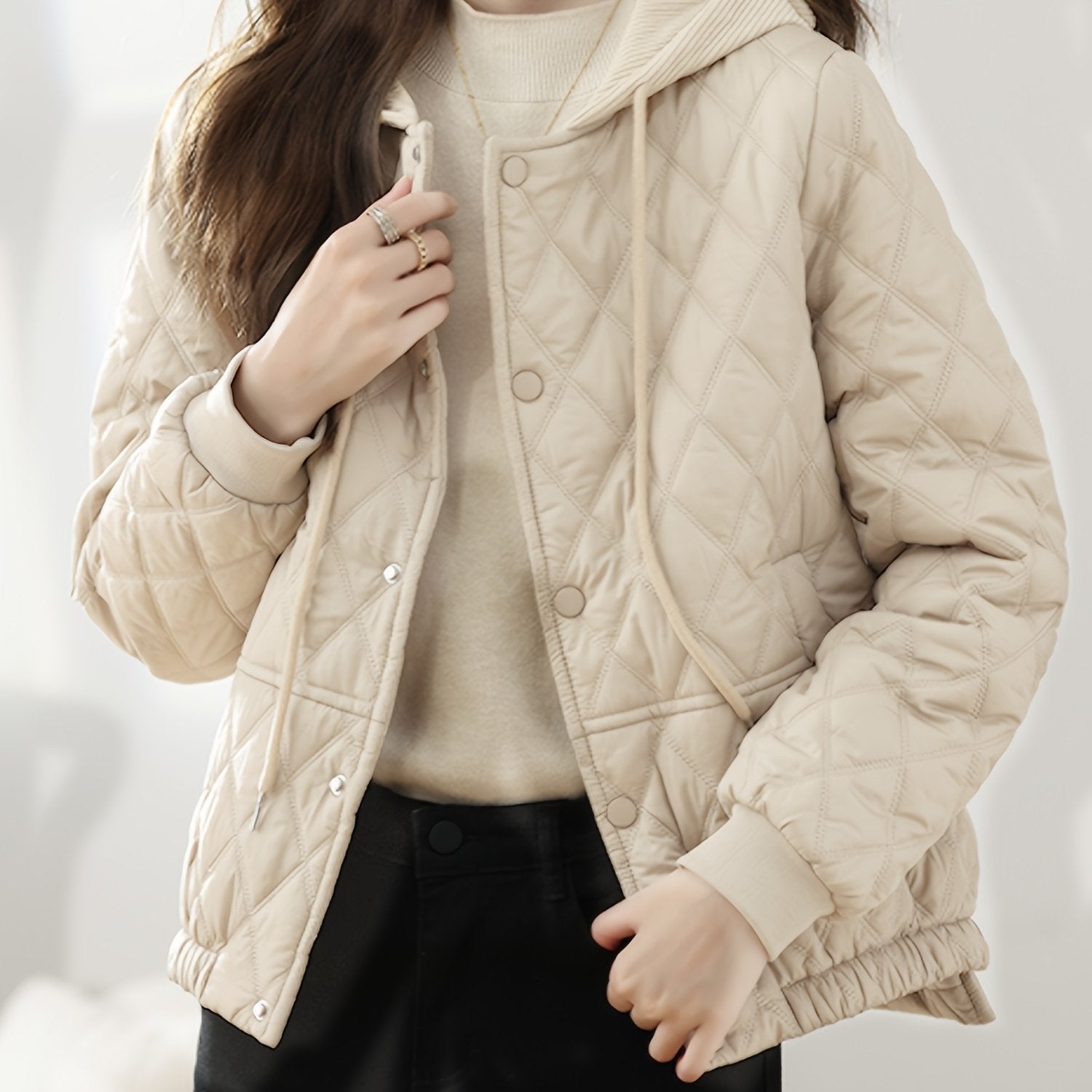 Marloes | Gewatteerd Jasje Met Lichte Glans