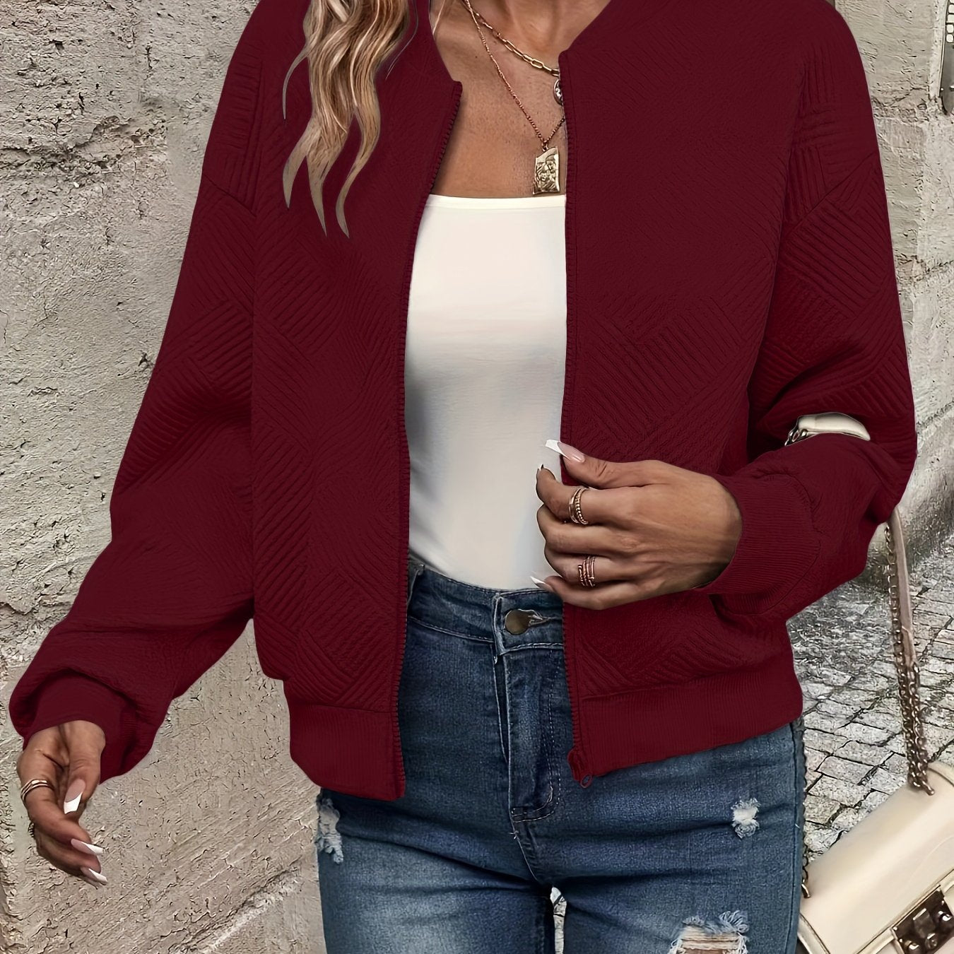 Angelique | Stijlvol Ritsjas Met Opstaande Kraag