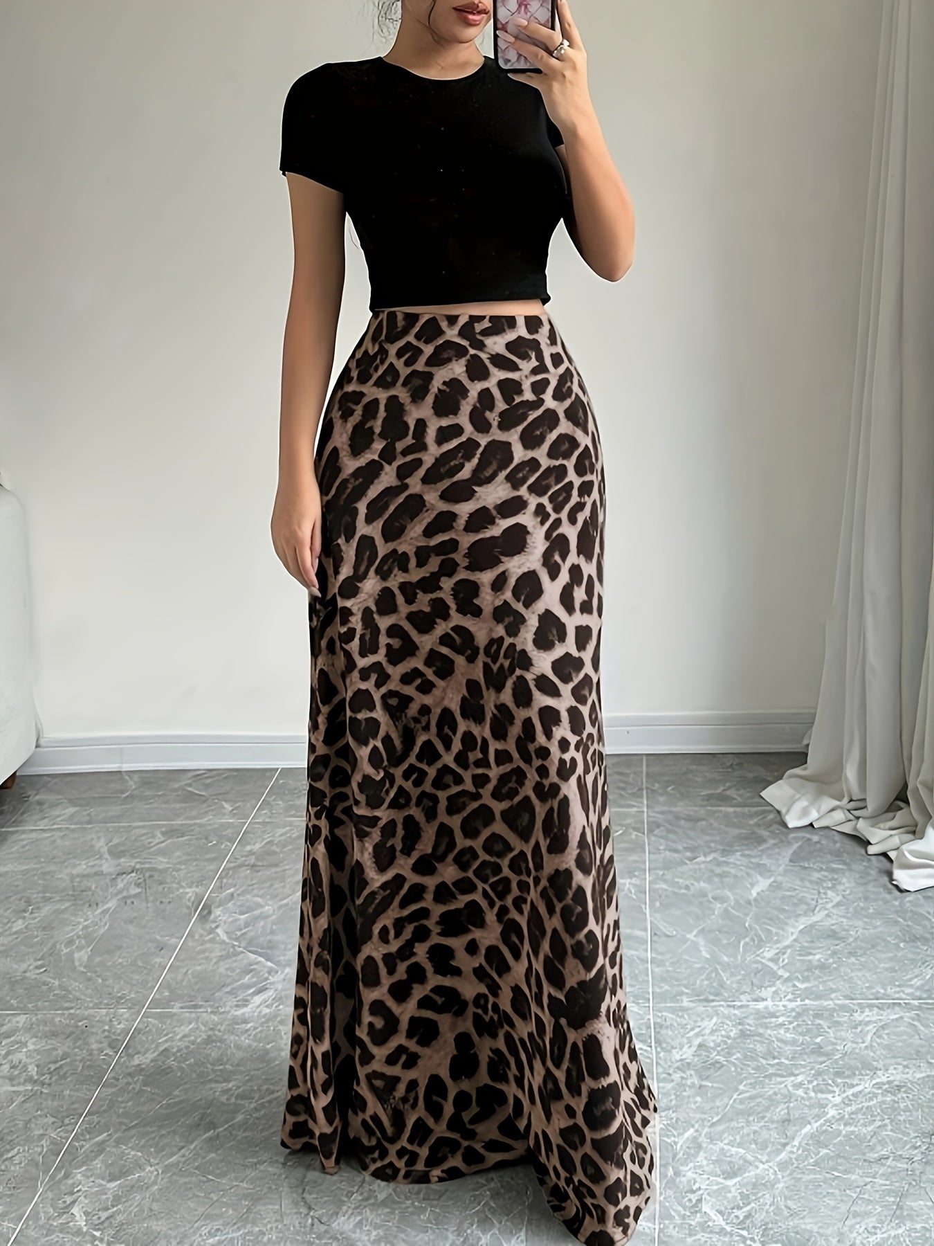 Lotte | Elegante Maxi-Rok Met Patroon