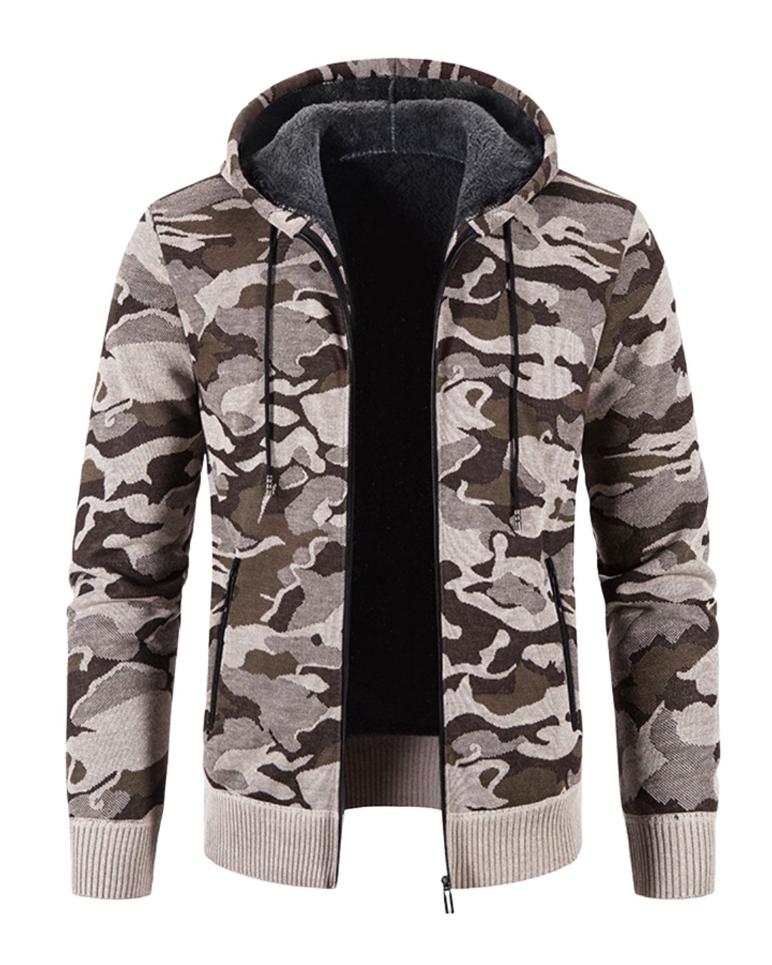 Fleece Lined Camo Hoodie