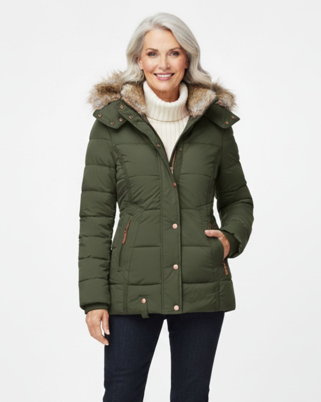 Fur Hooded Puffer Jacket