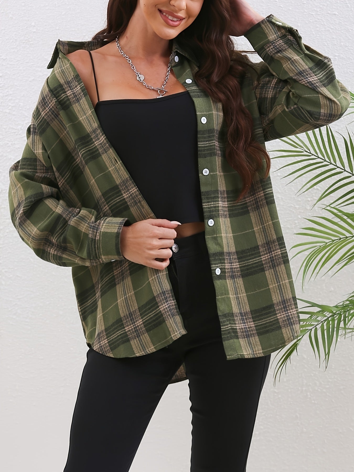 Nathalie | Casual ruitshirt met zachte pasvorm