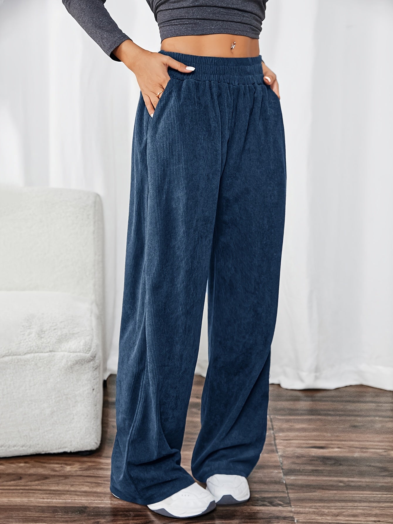 Angelien | Comfortabele Retro Corduroy Sportbroek Set