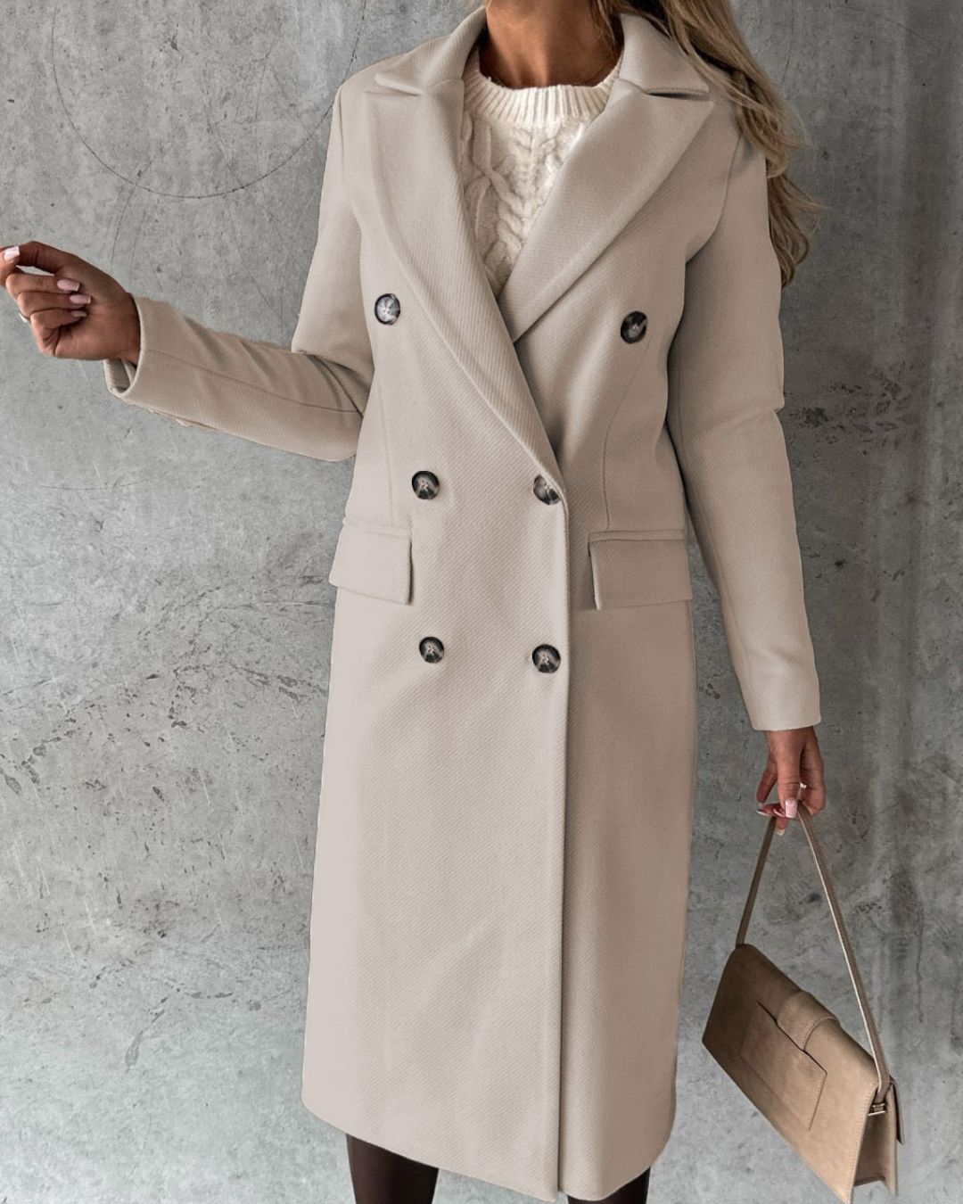 Classic Double-Breasted Coat