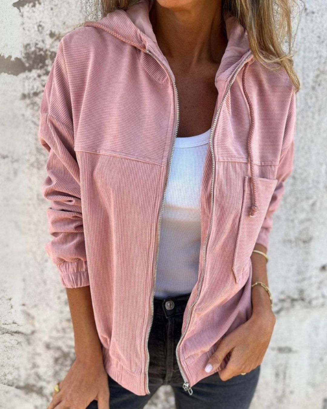 Hilde | Lichte Corduroy Jas