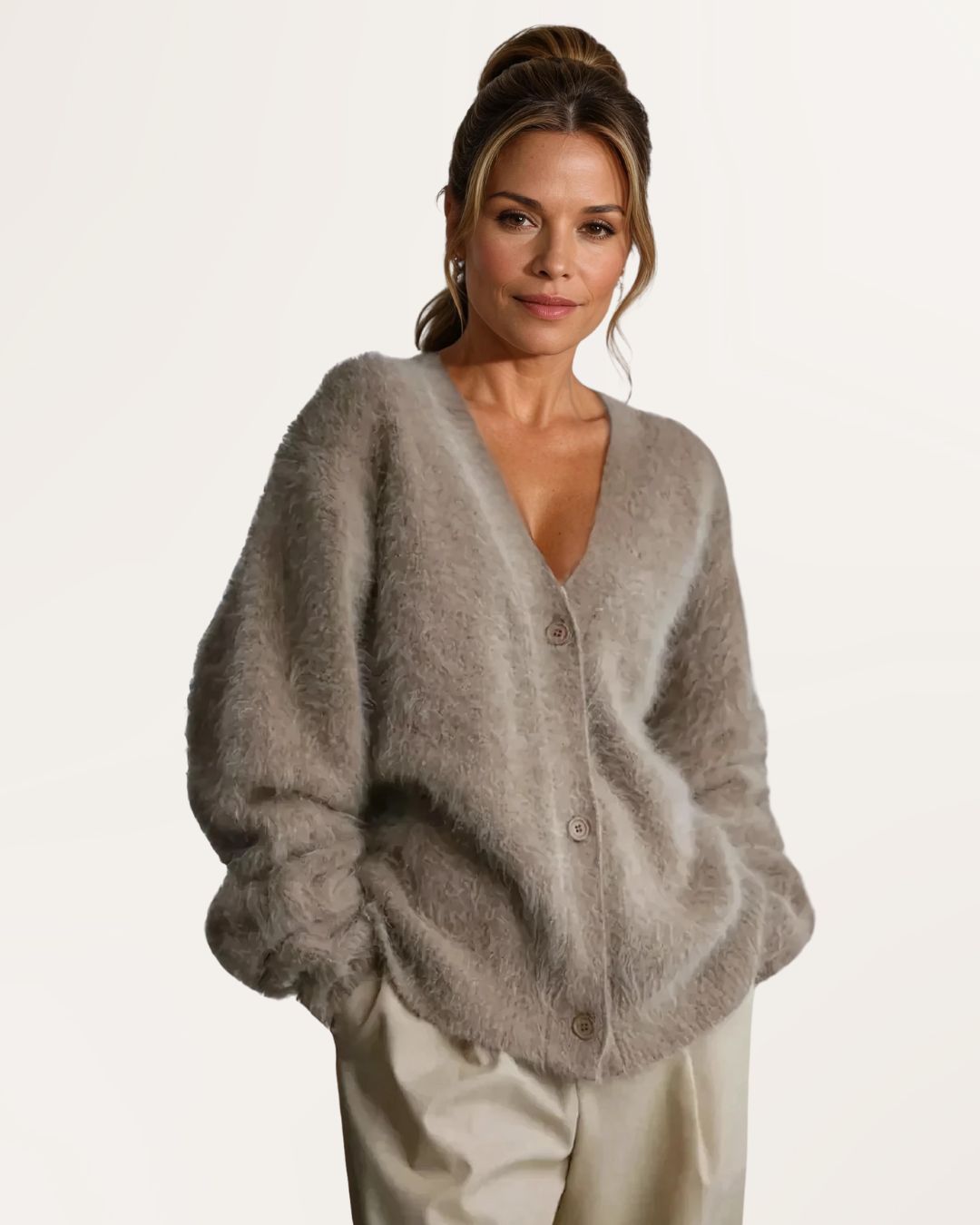Margot | Zachte Cardigan met Elegante V-Hals