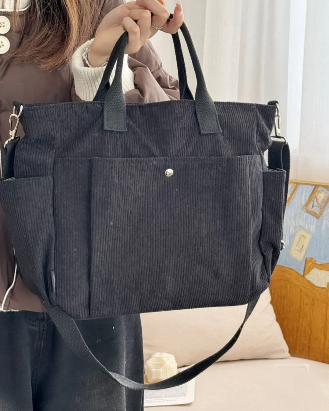 Corduroy Shoulder Bag