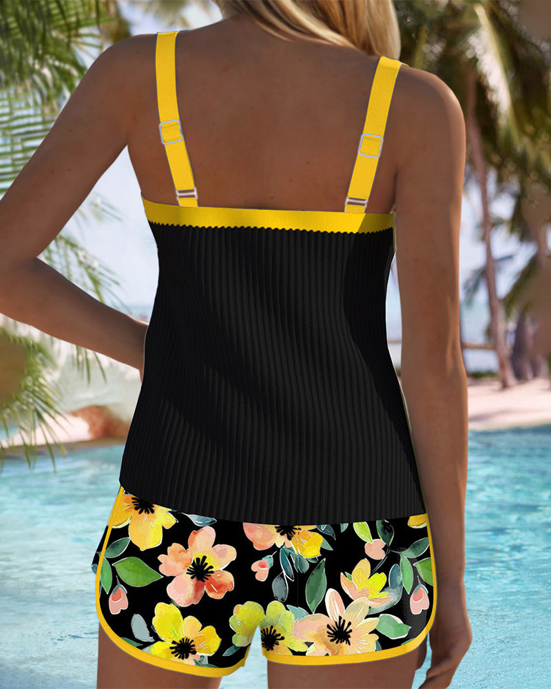 Isabelle | Comfortabele Tankini met Bloemenprint