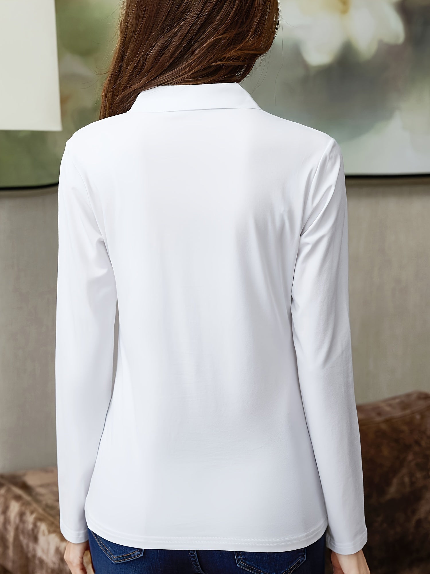 Nadine | Elegante Top Met Lange Mouwen