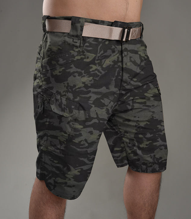 City Tactical Casual Shorts Workwear Plaid Fabric Waterproof