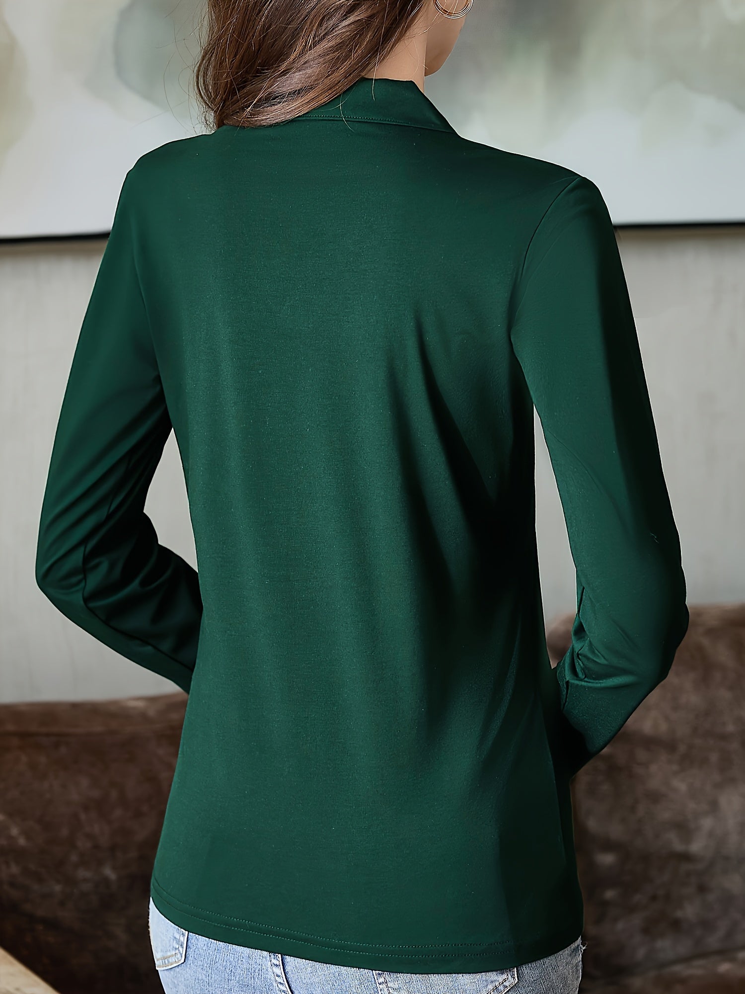 Nadine | Elegante Top Met Lange Mouwen