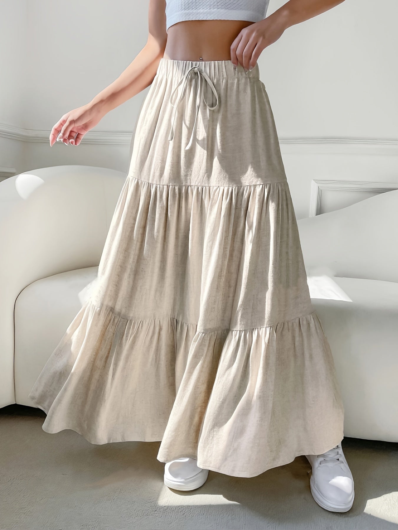 Maaike | Boho-Geïnspireerde Gestaffelde Zomerrok