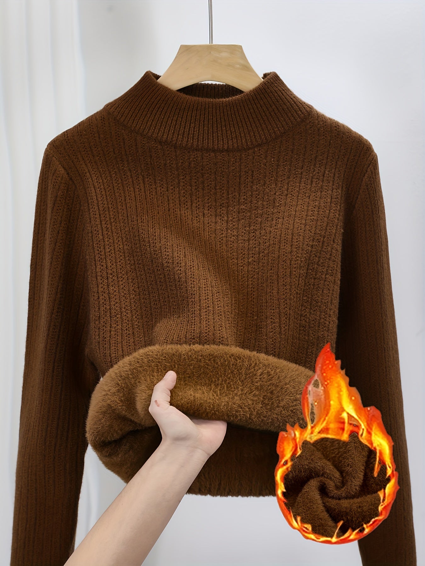 Eva | Zachte Gebreide Trui Met Ronde Hals