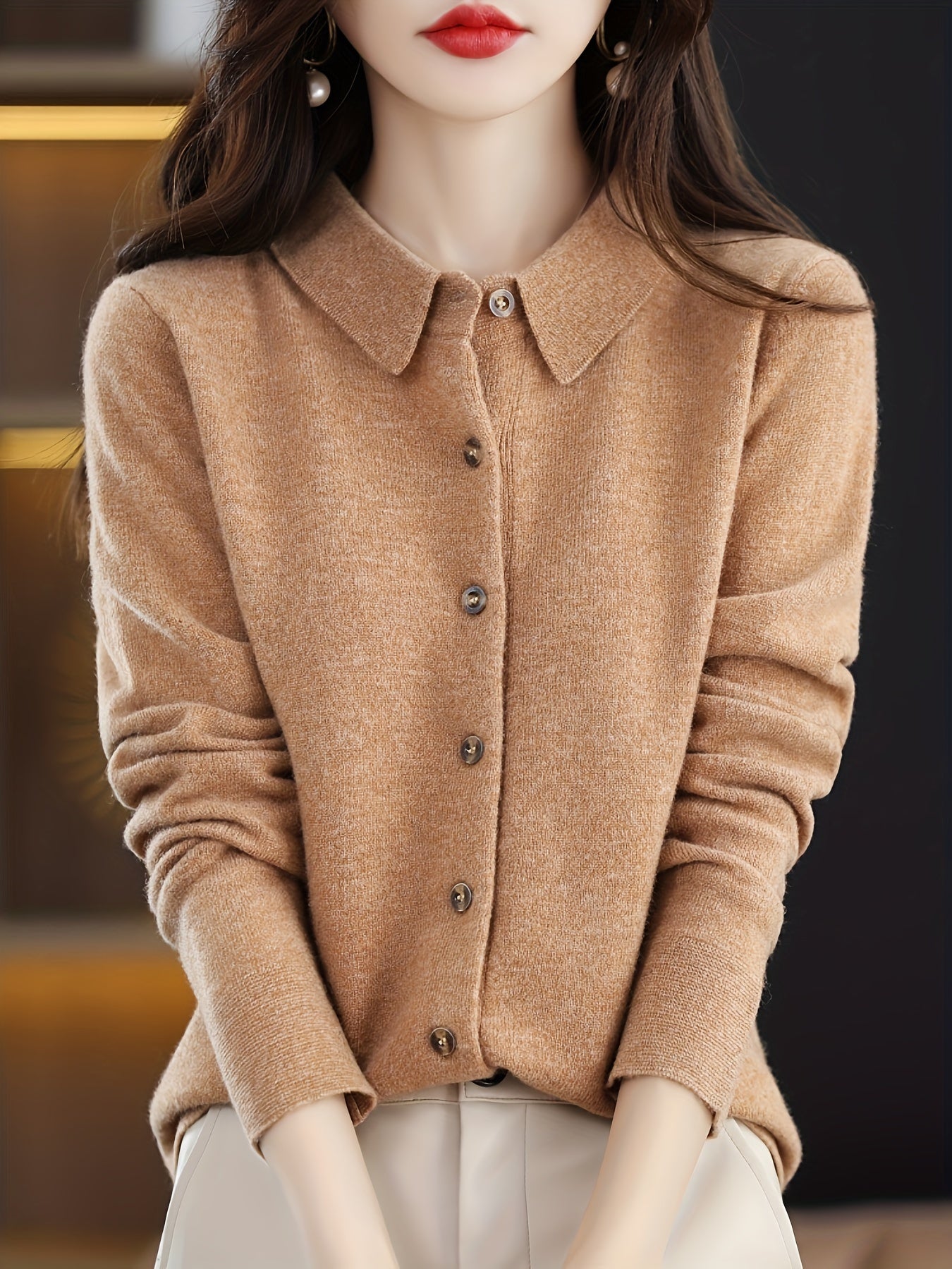 Christine | Gebreide Cardigan Met Knopen