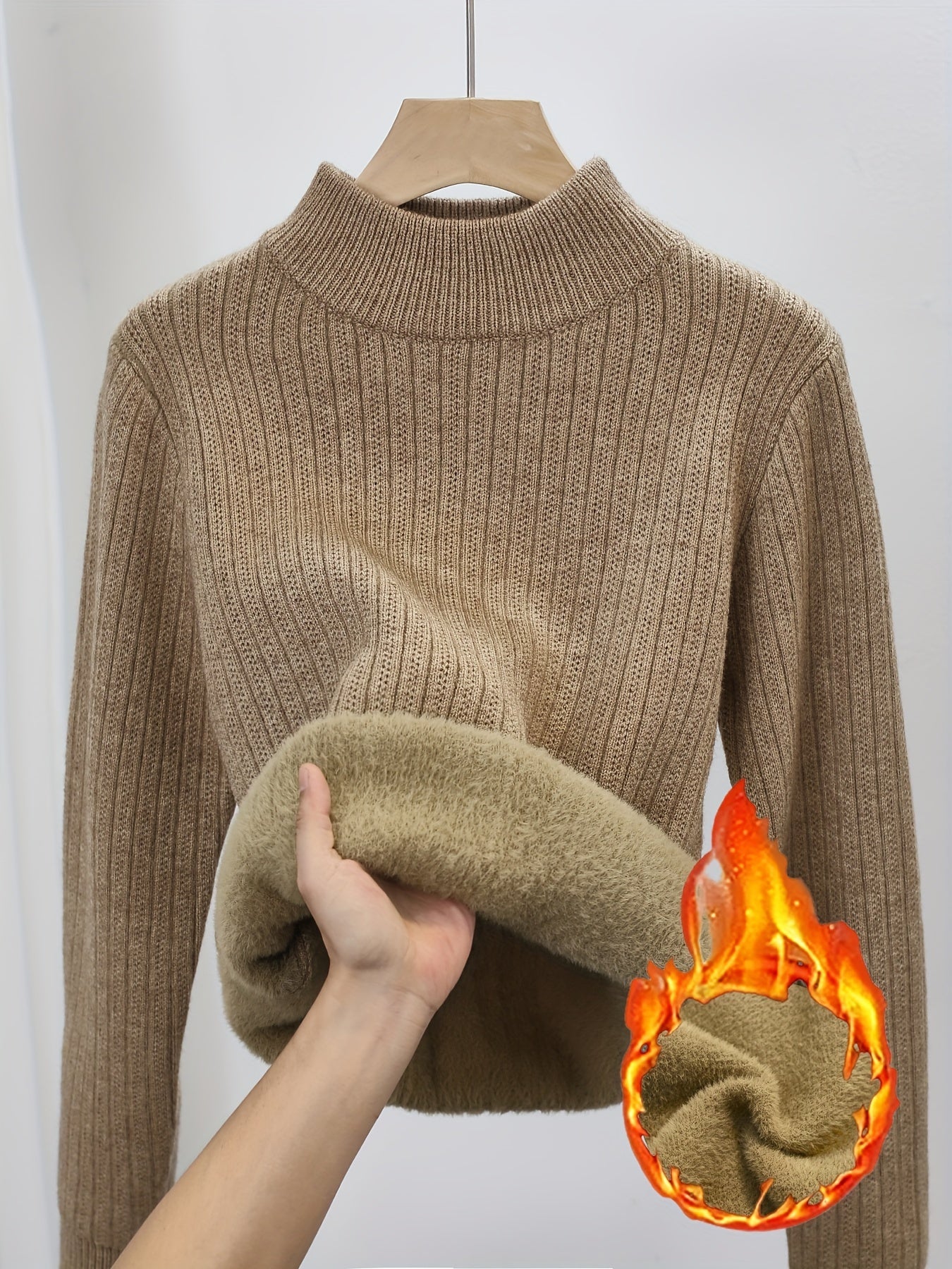 Eva | Zachte Gebreide Trui Met Ronde Hals