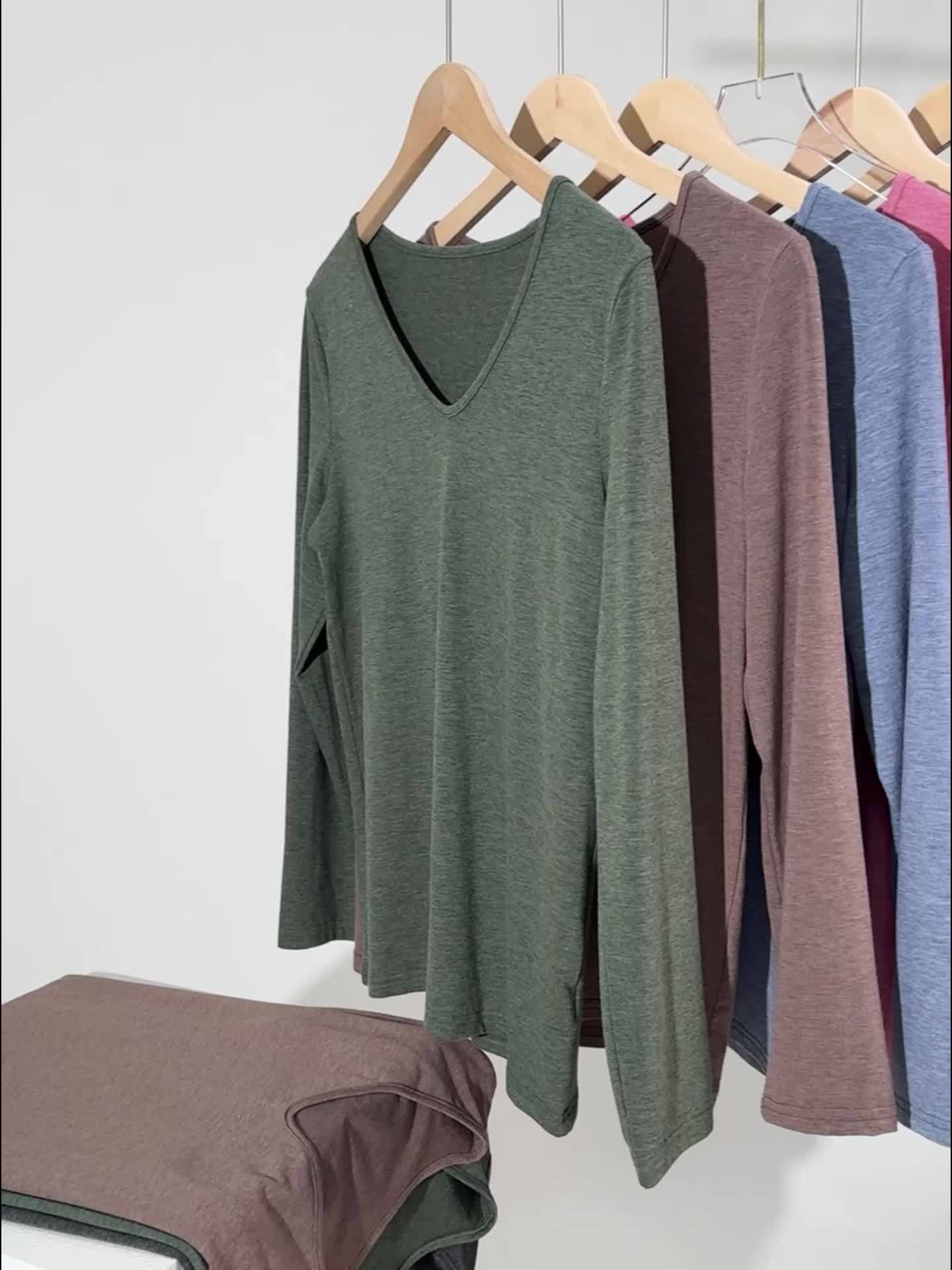 Caroline | Casual V-Hals Lange Mouw Top