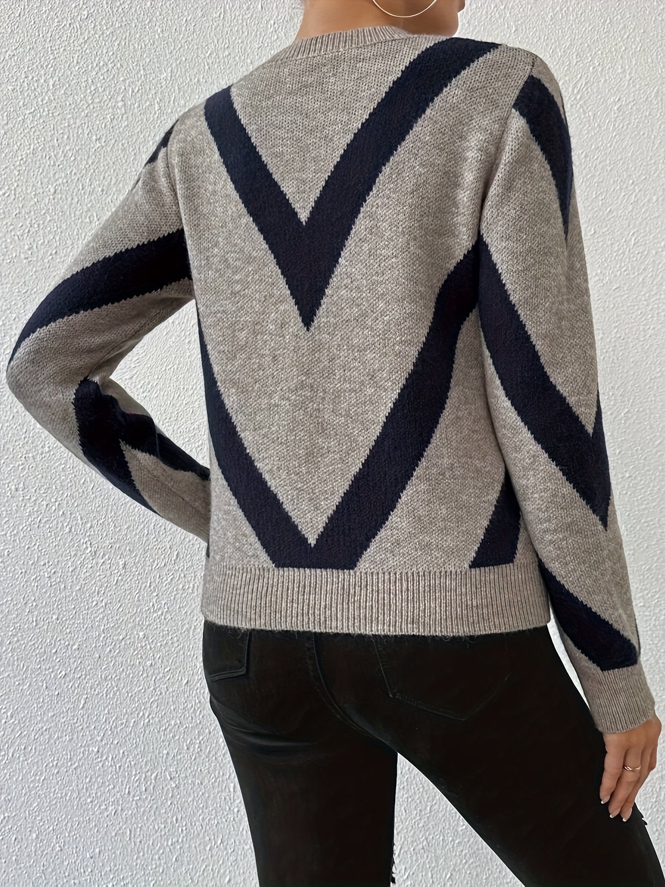 Helma | Gestreepte Trui Met Ronde Hals