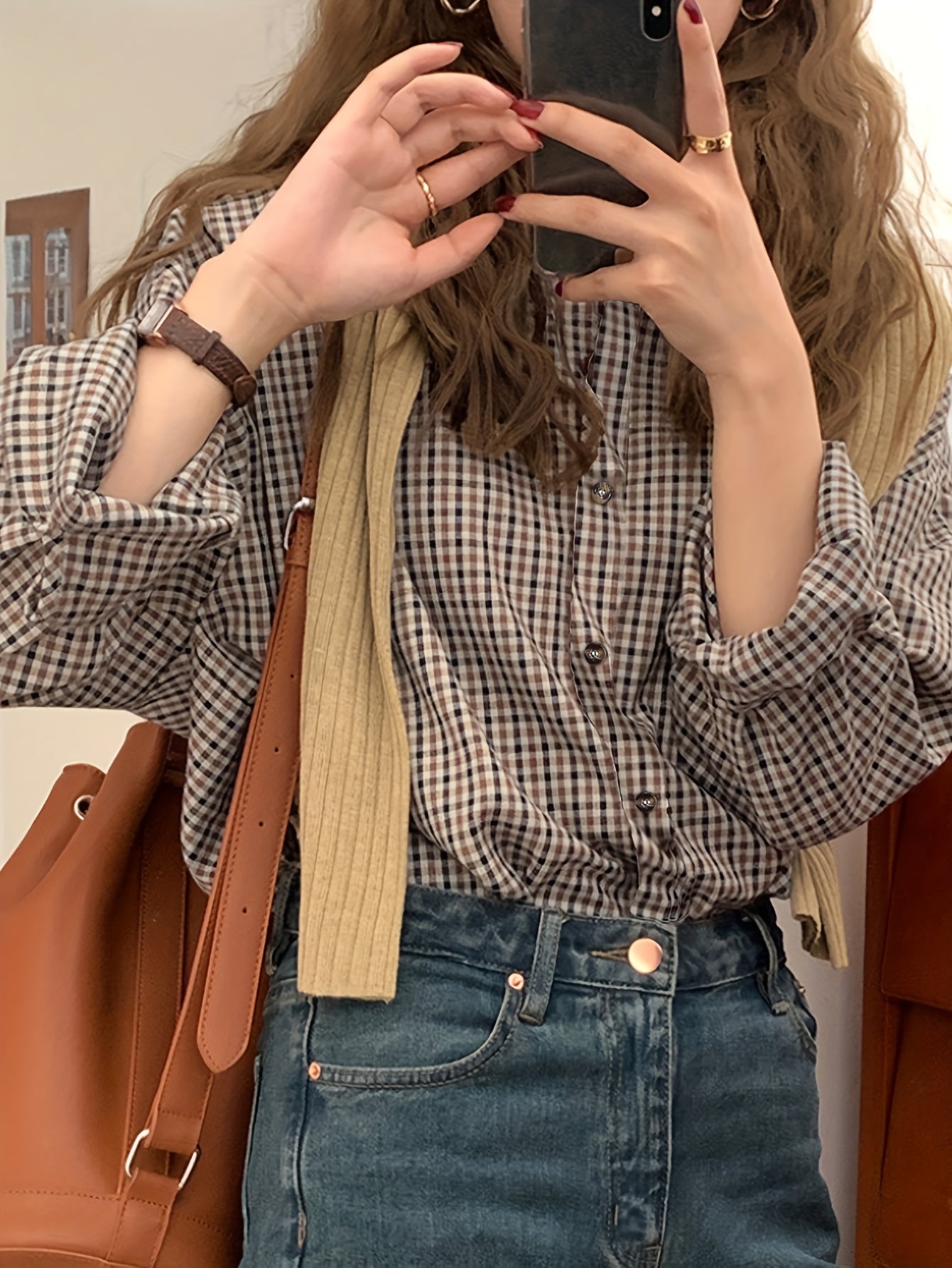 Liesje | Klassiek Geruit Overhemd Met Losse Pasvorm