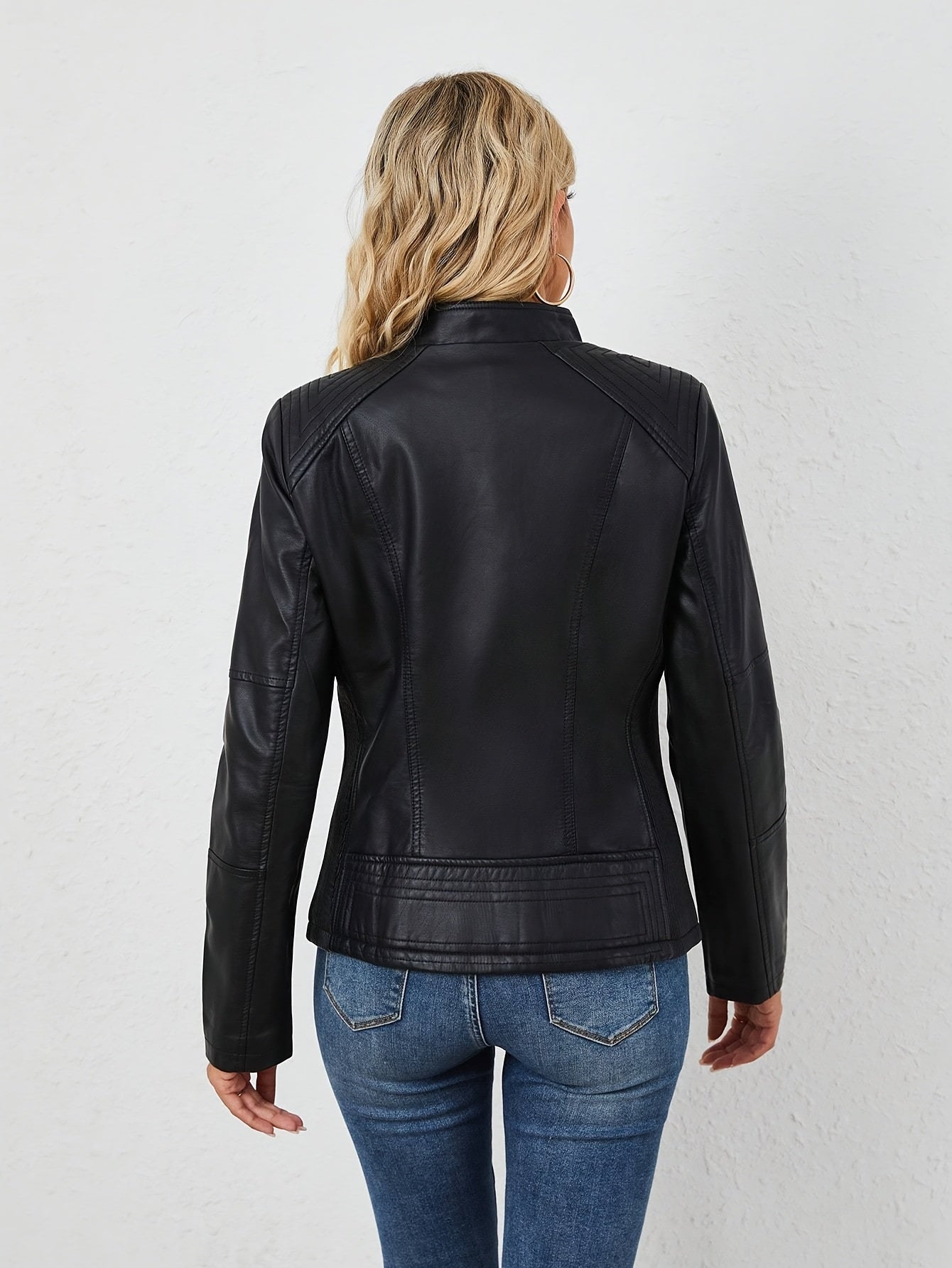 Elegante | Faux Leather Motorjacket
