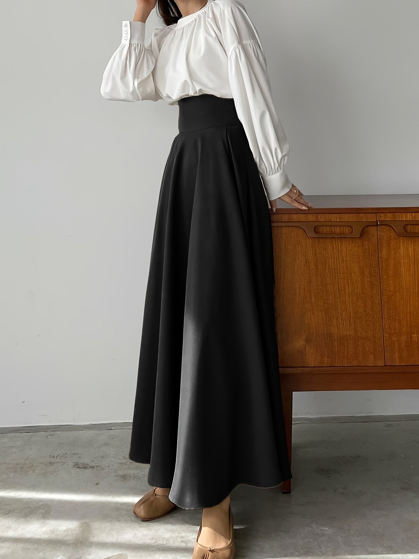 Charlotte | Midi-jurk met elegante high-waist pasvorm