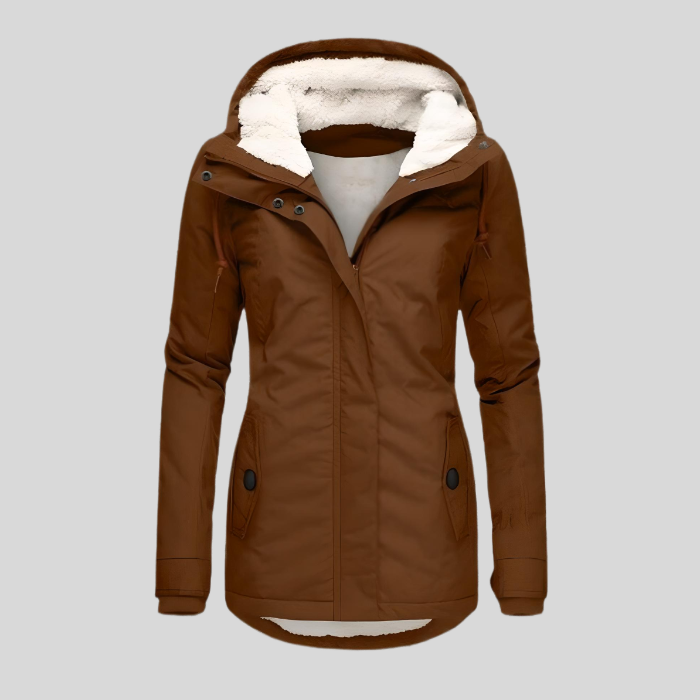 ModeParisienne® Maggie - Lange en Waterdichte Winterjas met Capuchon en Warme Voering