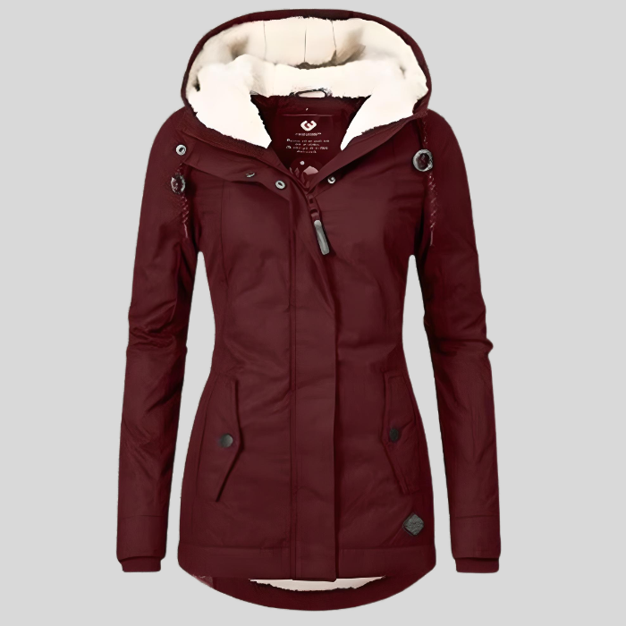 ModeParisienne® Maggie - Lange en Waterdichte Winterjas met Capuchon en Warme Voering