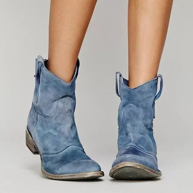 Ally – Vintage Cowboy Ankle Boots