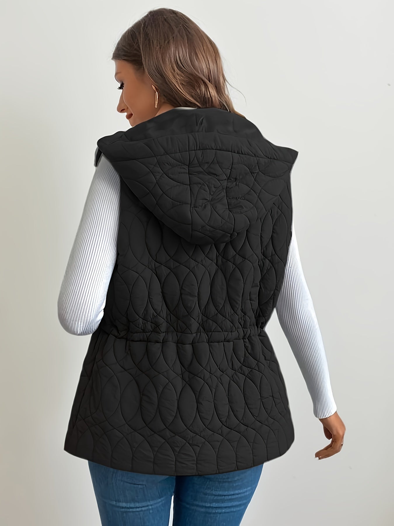 Antonia | Winter Zip Up Hooded Vest