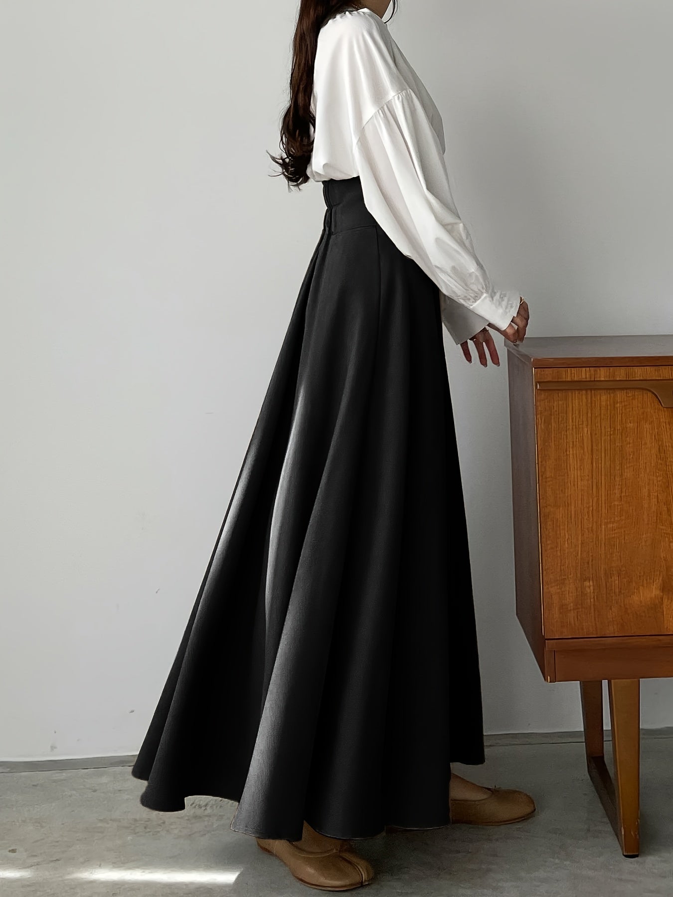 Charlotte | Midi-jurk met elegante high-waist pasvorm