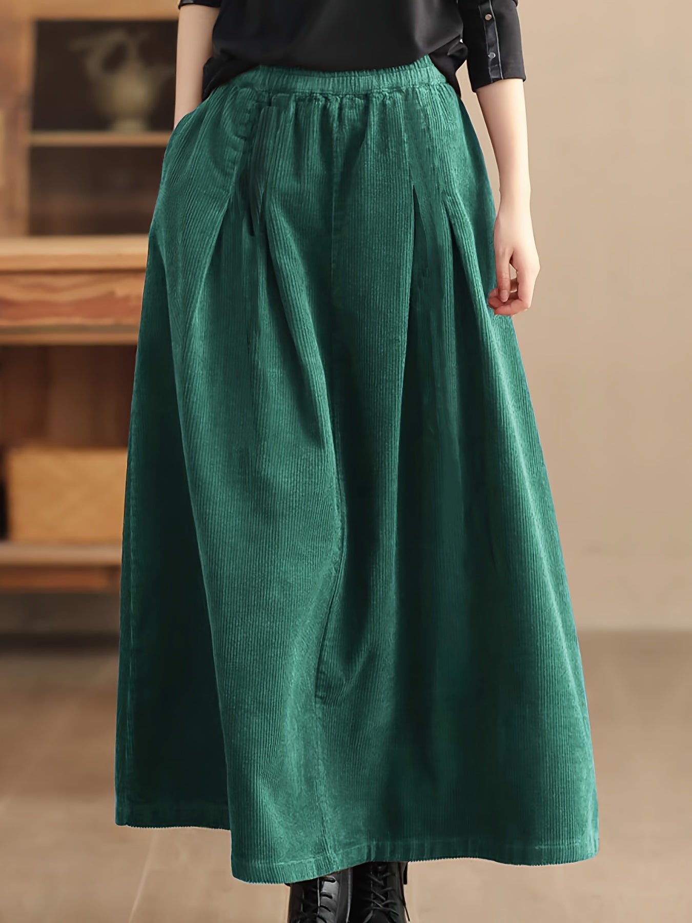 Claudia | Elegante En Comfortabele Lange Polyester Rok