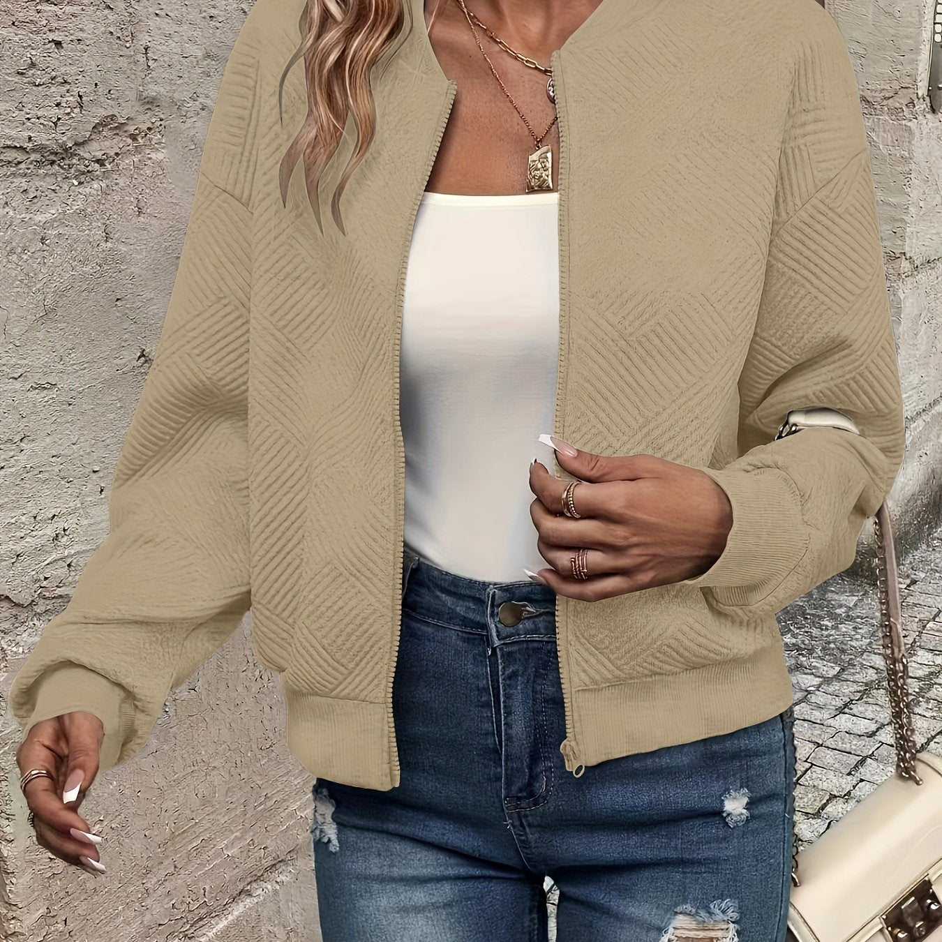 Angelique | Stijlvol Ritsjas Met Opstaande Kraag