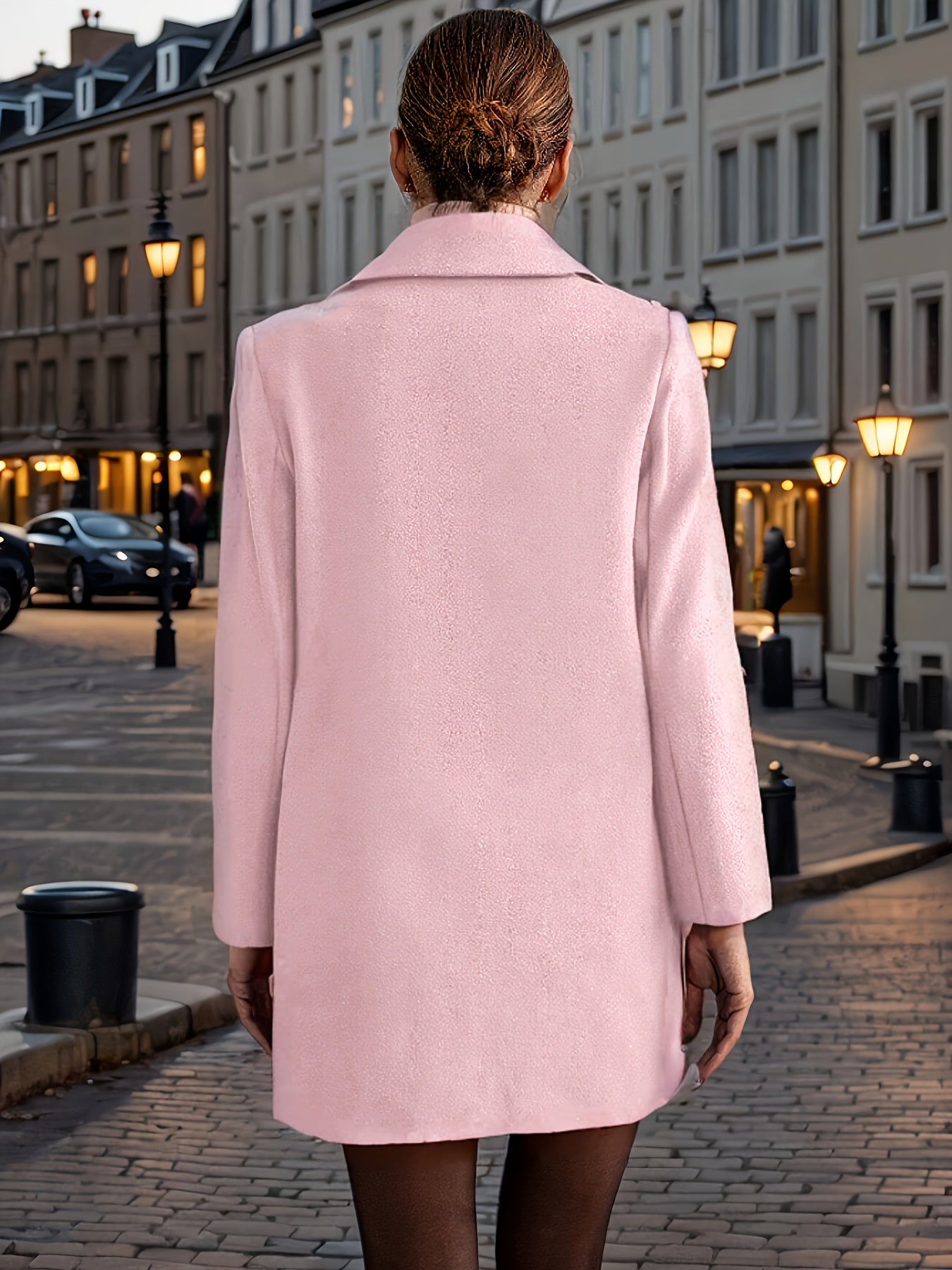 Mieke | Elegante Effen Lange Jas