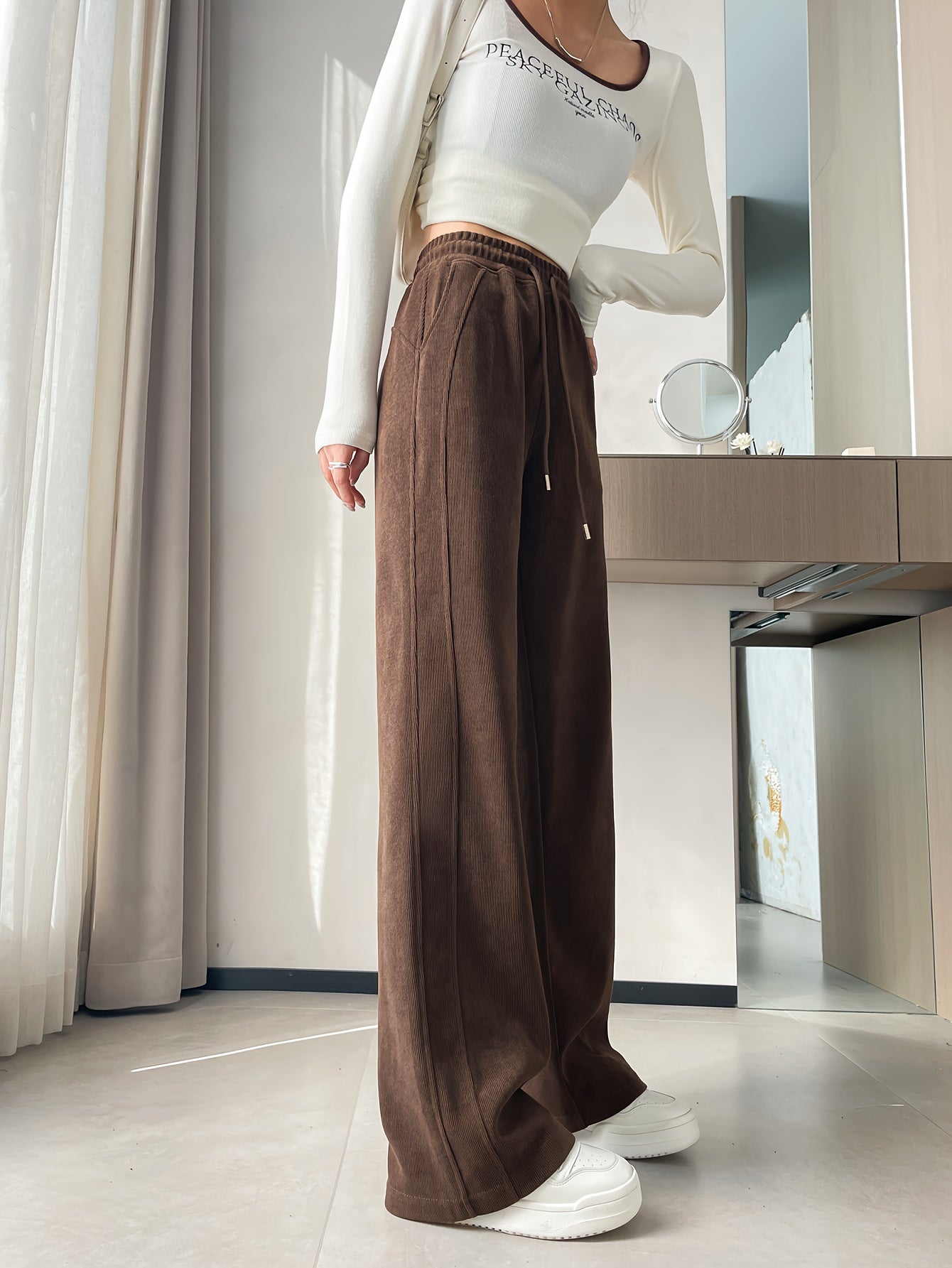 Heidi | Stijlvolle Lange Broek Met Losse Pasvorm