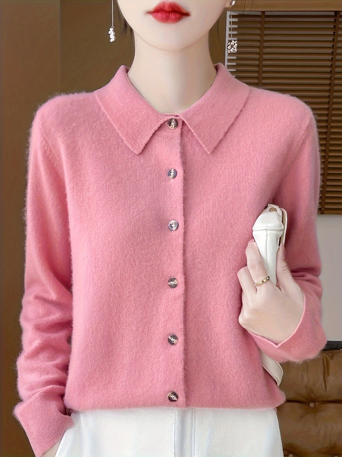 Christine | Gebreide Cardigan Met Knopen