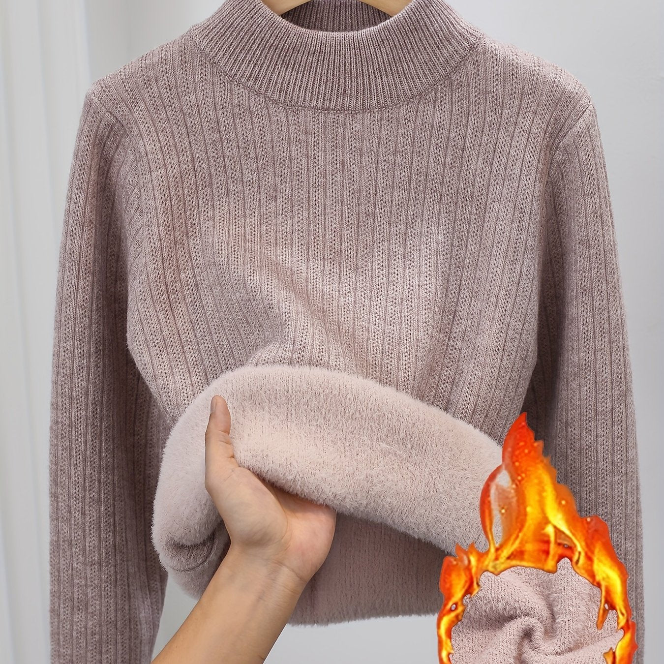 Eva | Zachte Gebreide Trui Met Ronde Hals