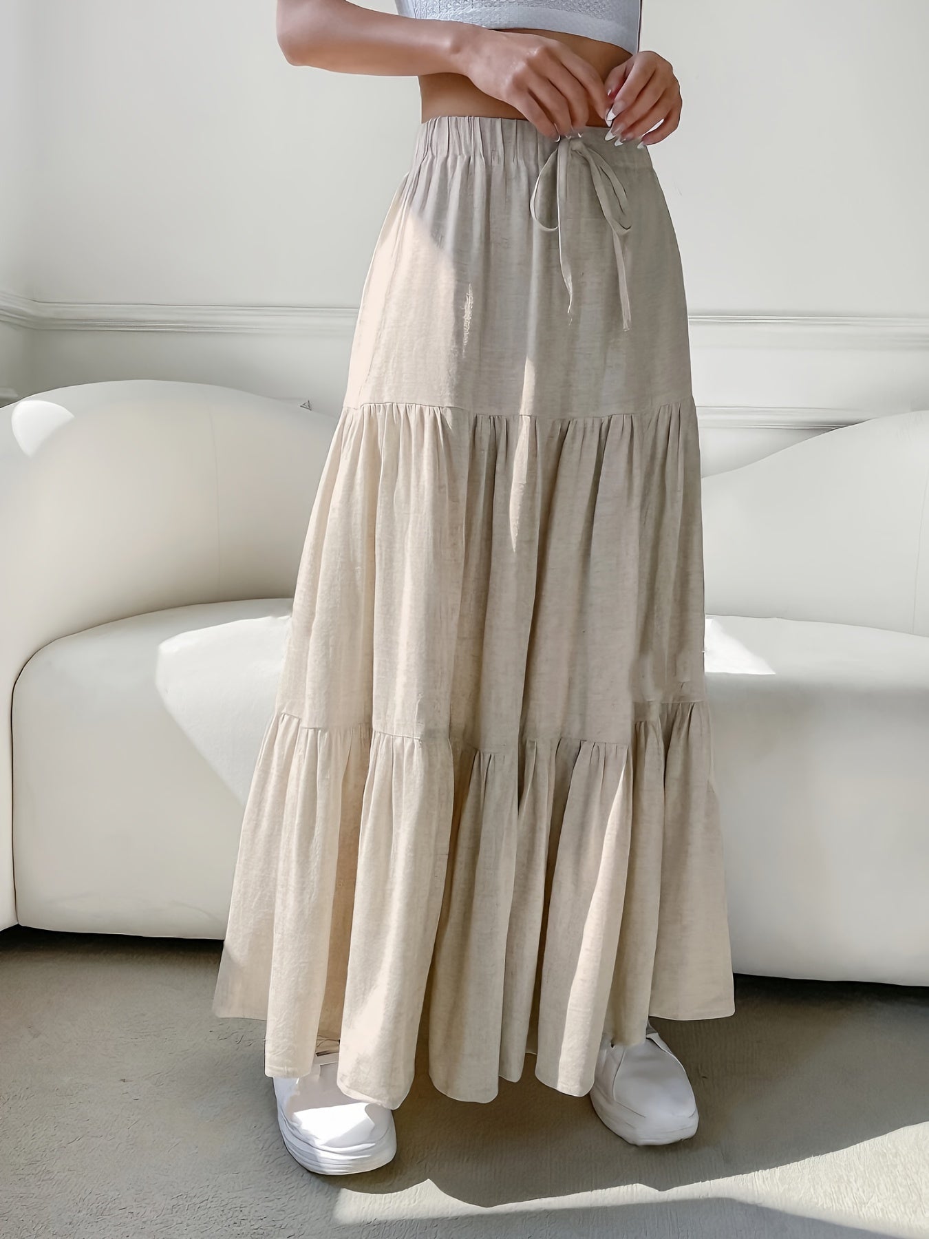 Maaike | Boho-Geïnspireerde Gestaffelde Zomerrok