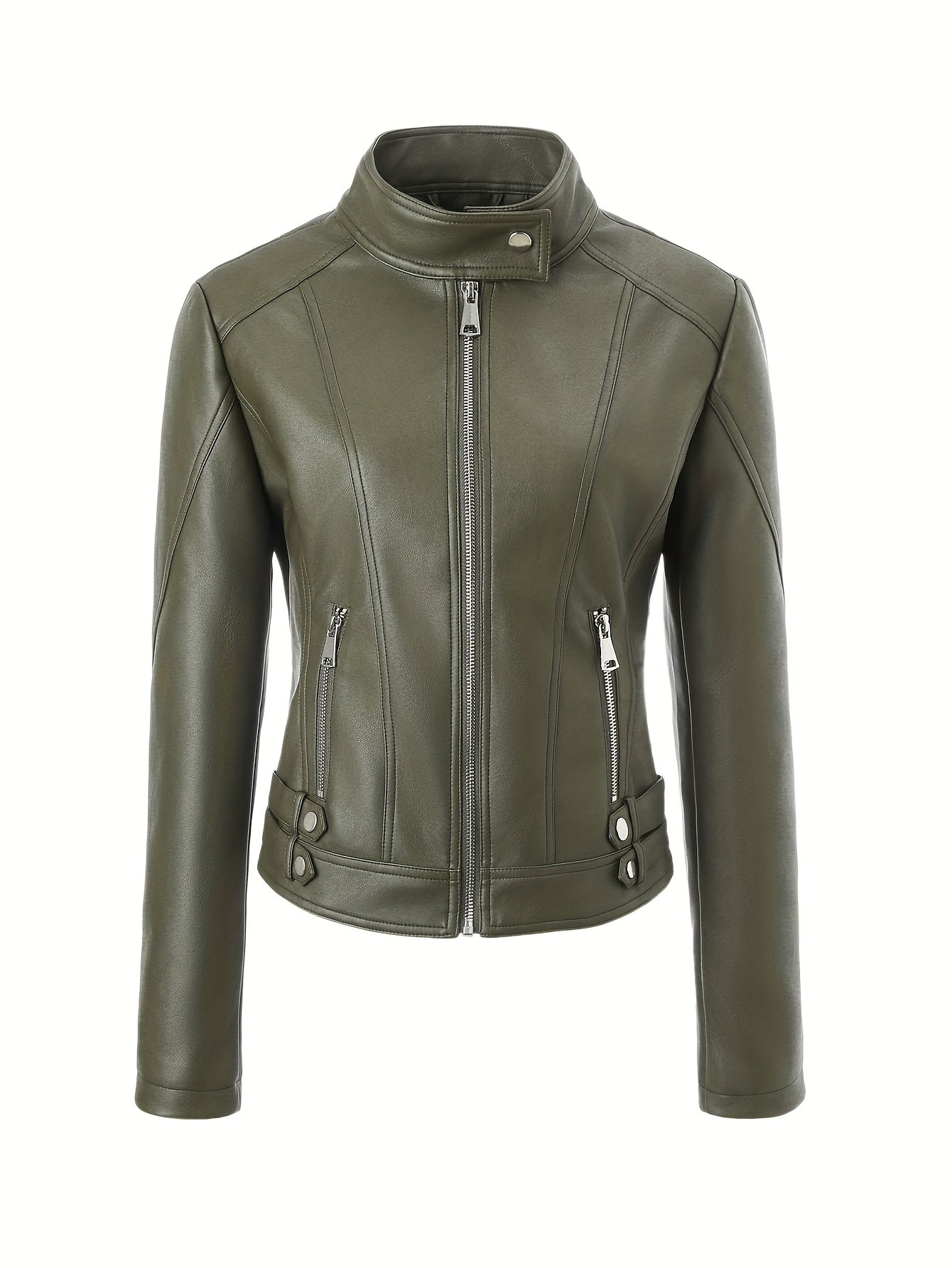 Petra | Slim-Fit Faux Leather Jacket