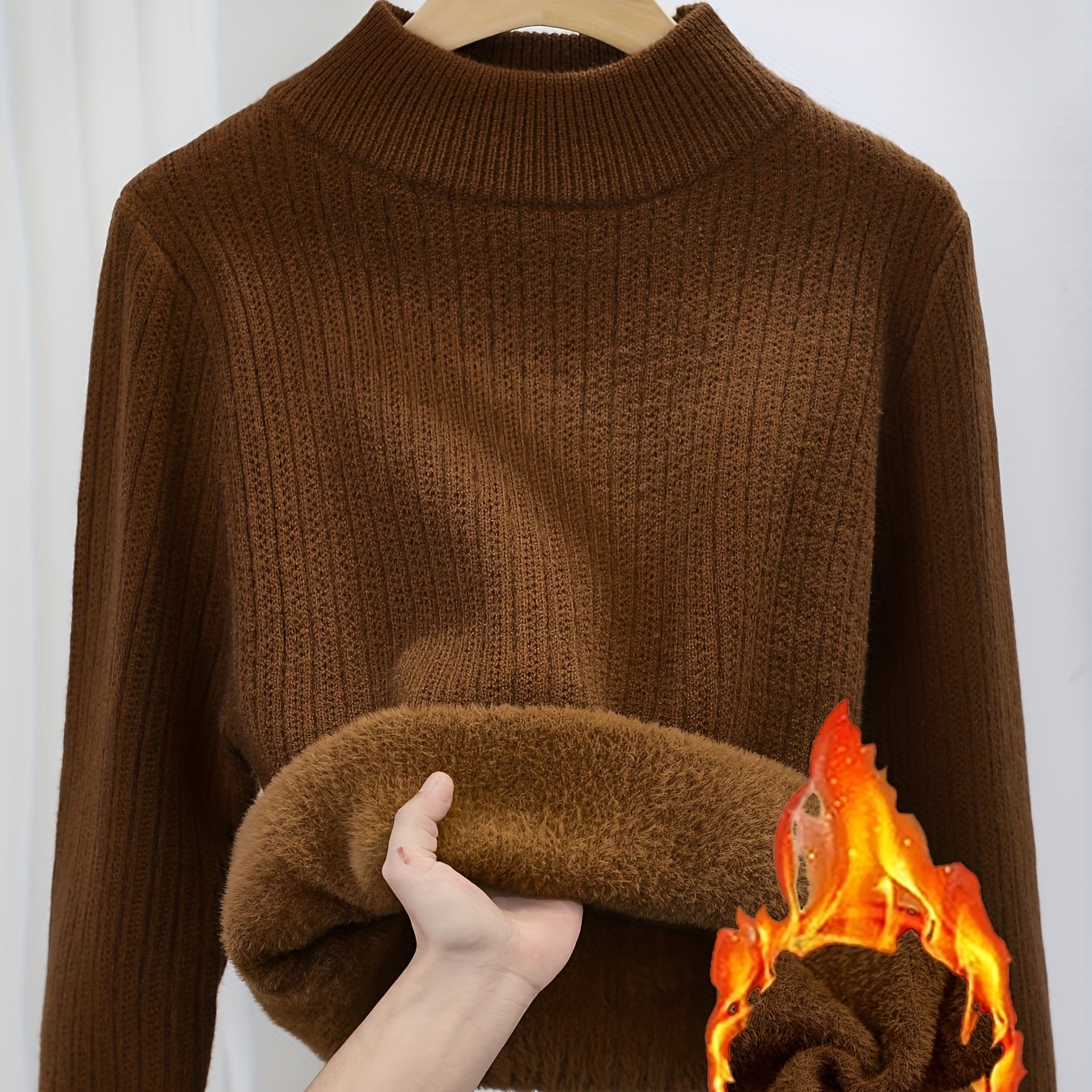 Eva | Zachte Gebreide Trui Met Ronde Hals