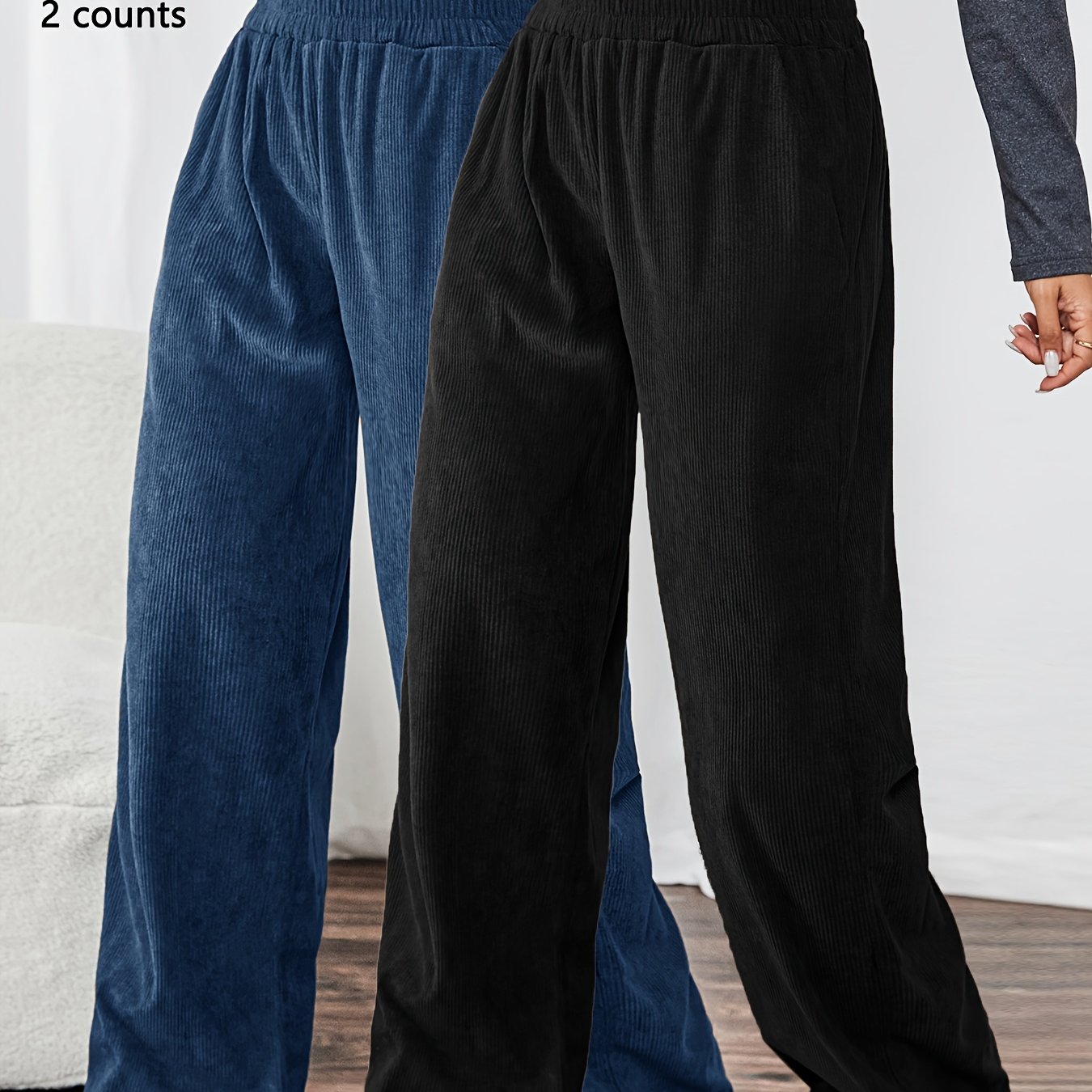 Angelien | Comfortabele Retro Corduroy Sportbroek Set