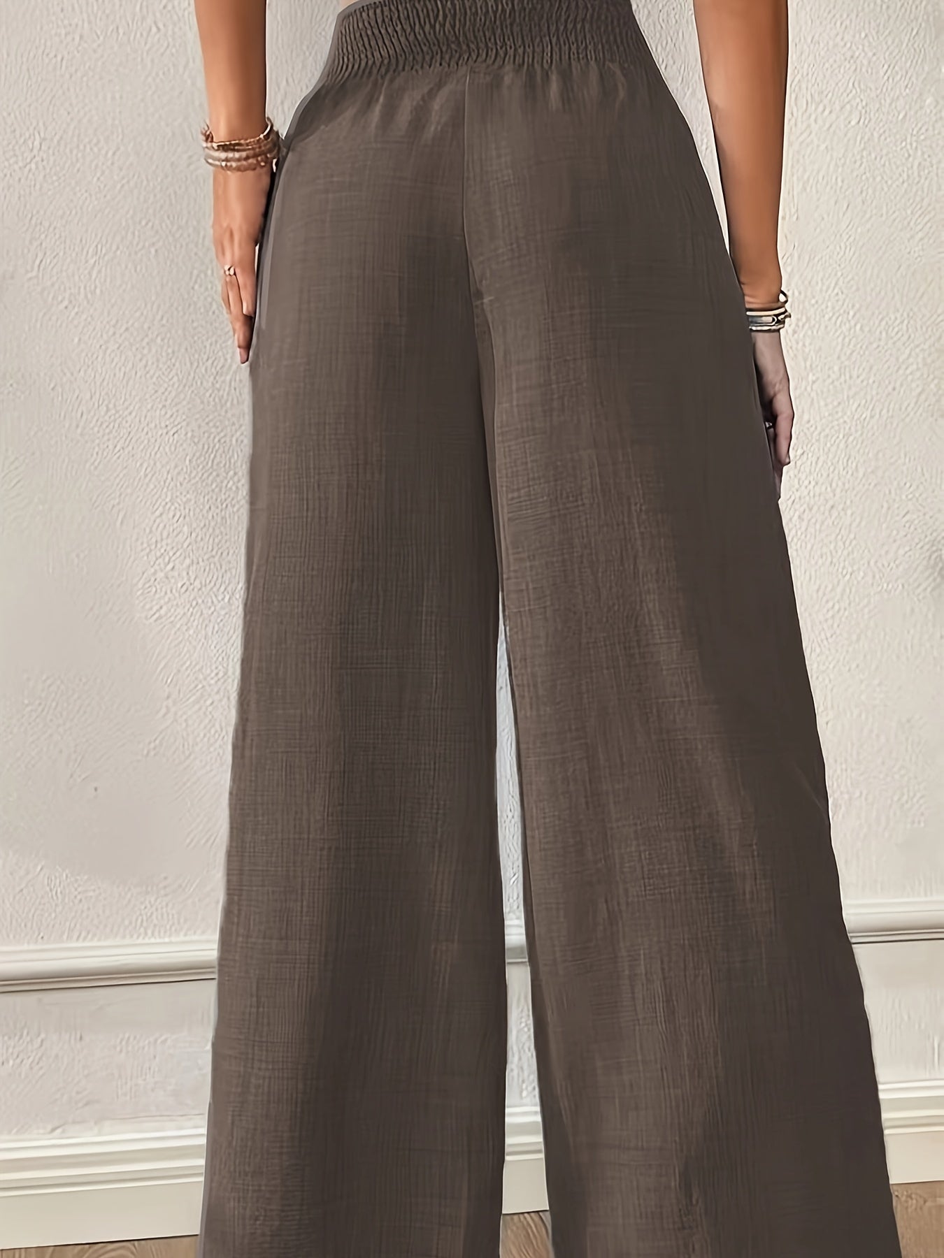 Beatrix | Elegante Effen Wijde Broek